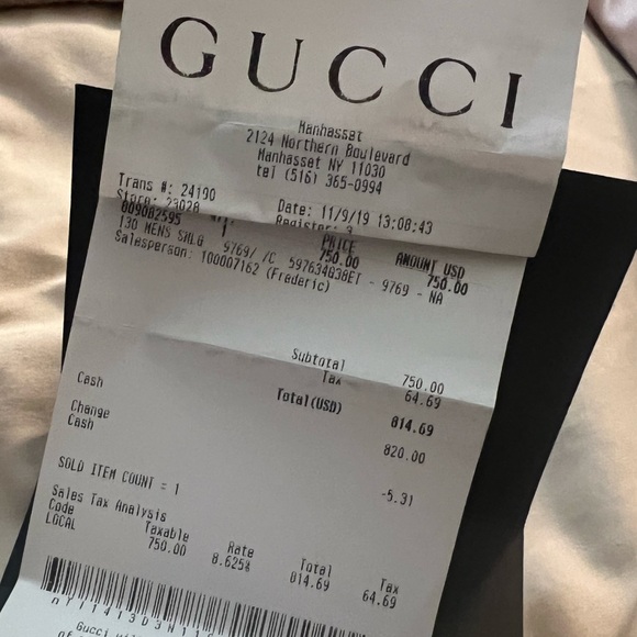 Gucci zipped pouch GG wool - Picture 2 of 16